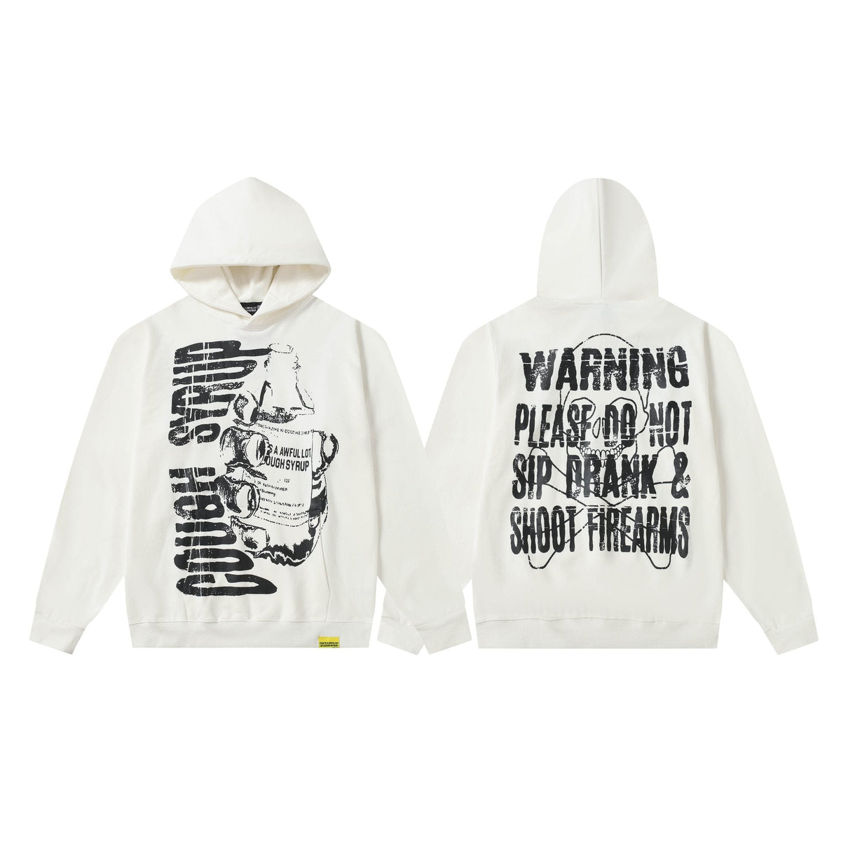 THAT'S A AWFUL LOT OF COUGH SYRUP Warning Graphic Hoodie — hero