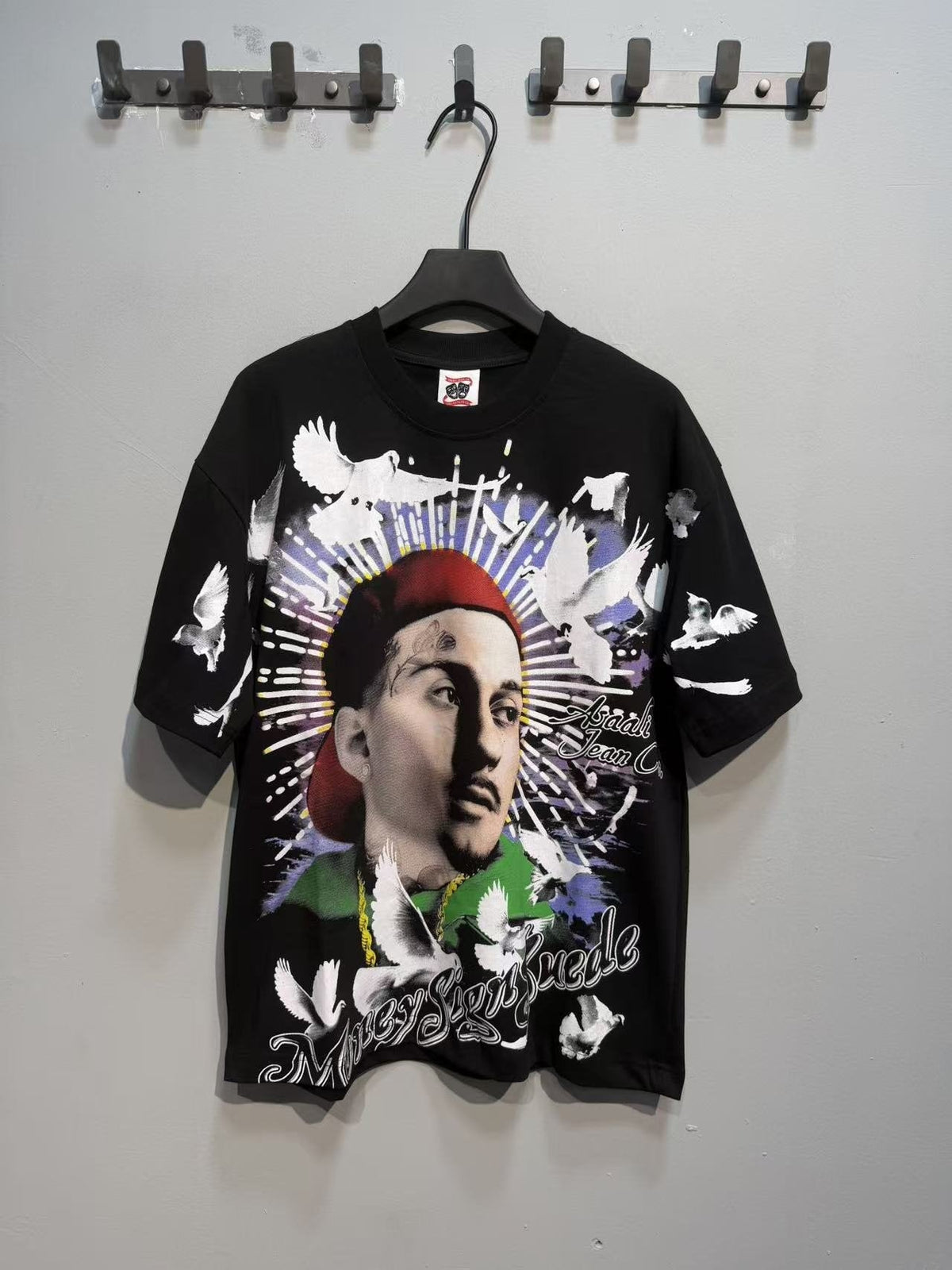 ASAALL Portrait and Dove Graphic Short-Sleeve T-Shirt — hero